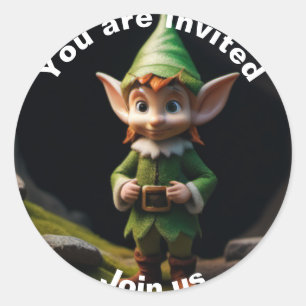 Rond Sticker Elf