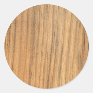 Rond Sticker en bois rustique