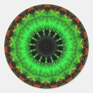 Rond Sticker en cercle émeraude