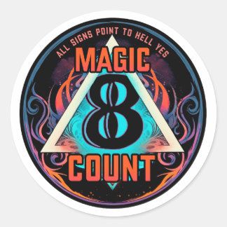 Rond Sticker en cercle magique 8 comtes