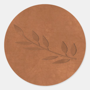 Rond Sticker en cuivre concassé