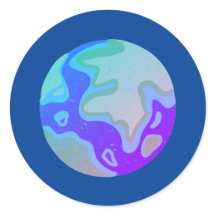 Sticker en marbre bleu