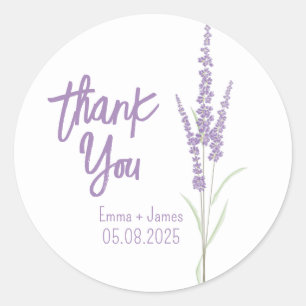 Rond Sticker en Merci de lavande