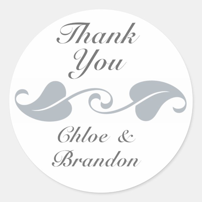 Rond Sticker en Merci de vigne complexe (Devant)