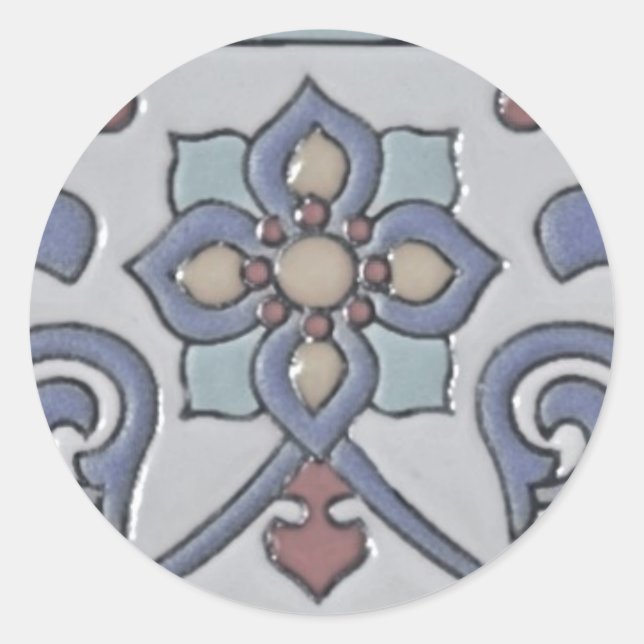 Rond Sticker en mosaïque (Devant)