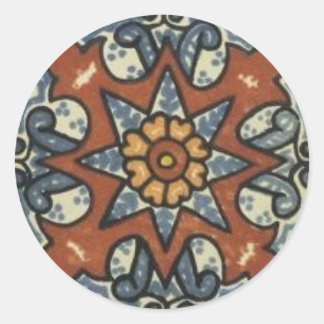 Rond Sticker en mosaïque