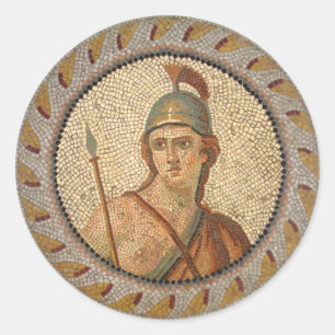 Rond Sticker en mosaïque du soldat romain