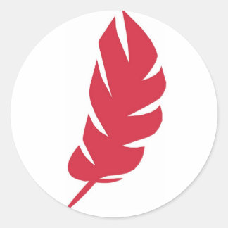 Rond Sticker en plume