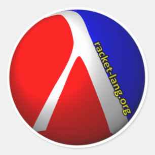 Rond Sticker en raquette avec URL