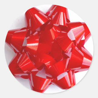 Rond Sticker en rouge