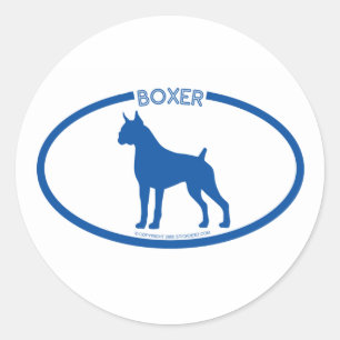 Rond Sticker en silhouette de boîte