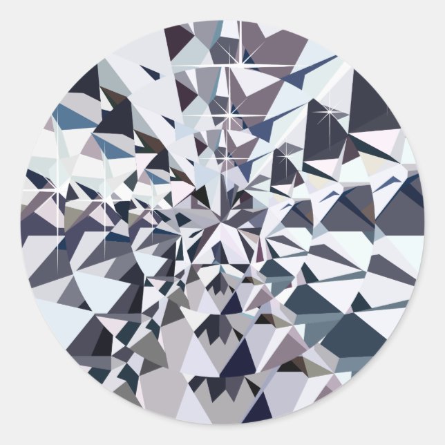 Rond Sticker en strass classique (Devant)