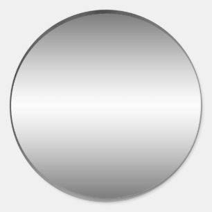 Rond Sticker en tôle métallique lisse