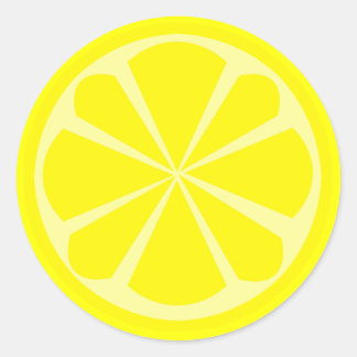 Rond Sticker en tranches de citron