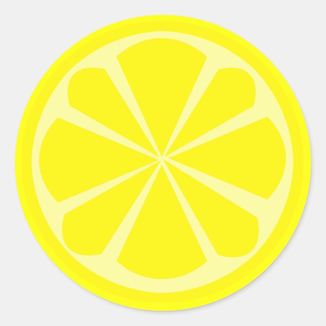 Rond Sticker en tranches de citron (Devant)