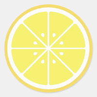 Sticker en tranches de citron