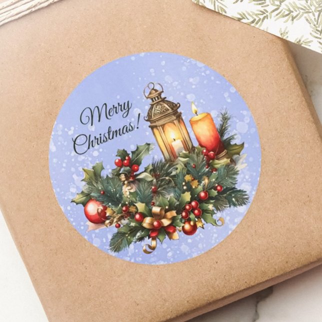 Rond Sticker en vinyle de Noël (Créateur téléchargé)