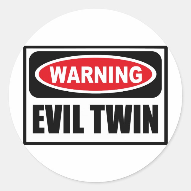 Rond Sticker EVIL TWIN (Devant)