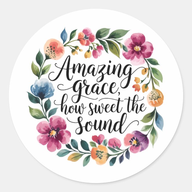 Rond Sticker Extraordinaire floral (Devant)