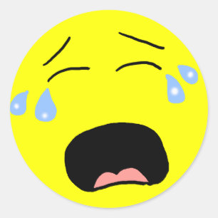Rond Sticker facial Sobbing