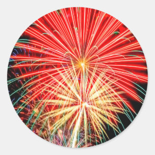 Rond Sticker Fantastic Fireworks