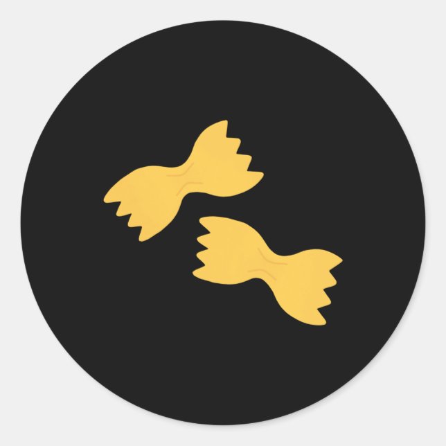 Rond Sticker Farfalle Pasta (Devant)