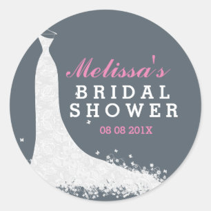 Rond Sticker Faveur Mariage Fête des mariées