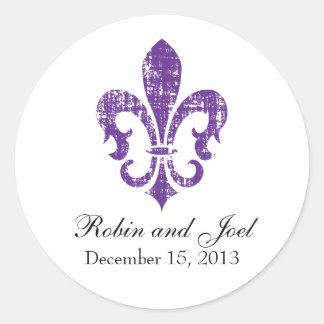 Rond Sticker Favor de mariage | Nouvelle-Orléans | Viol