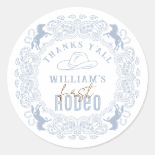 Rond Sticker favori pour Anniversaire Dusty Blue First