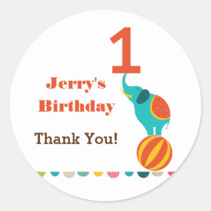 Rond Sticker favori pour le premier anniversaire du cir