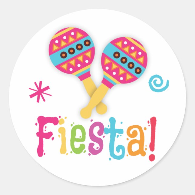 Rond Sticker Fête d'anniversaire (Devant)