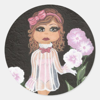 Rond Sticker fille Cutie Quantum Innocents