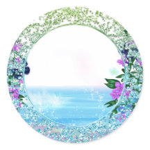 Sticker floral Tropical Mystique Océan