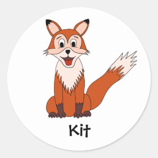 Rond Sticker Fox