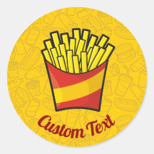 Rond Sticker Fries français