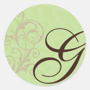 Rond Sticker Gabby Monogram