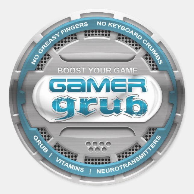 Rond Sticker Gamer Grub (Devant)