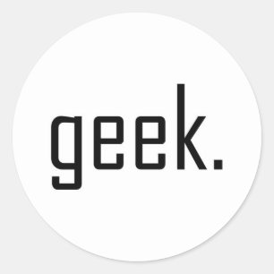 Rond Sticker geek