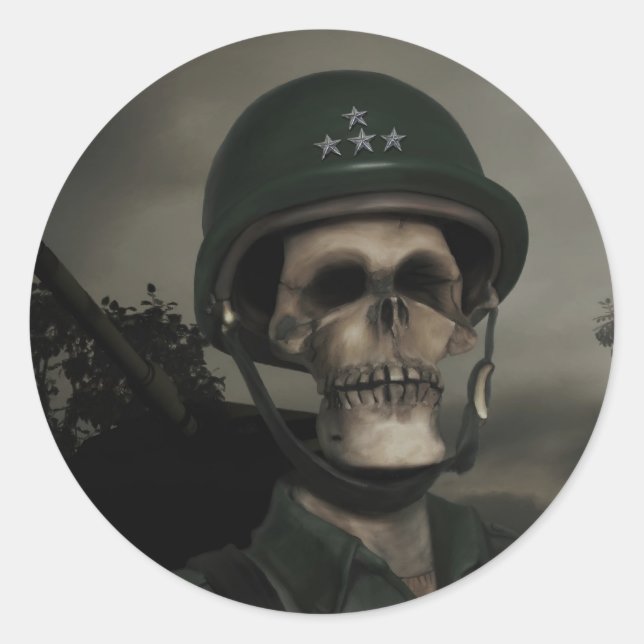 Rond Sticker général pour la mort (Devant)