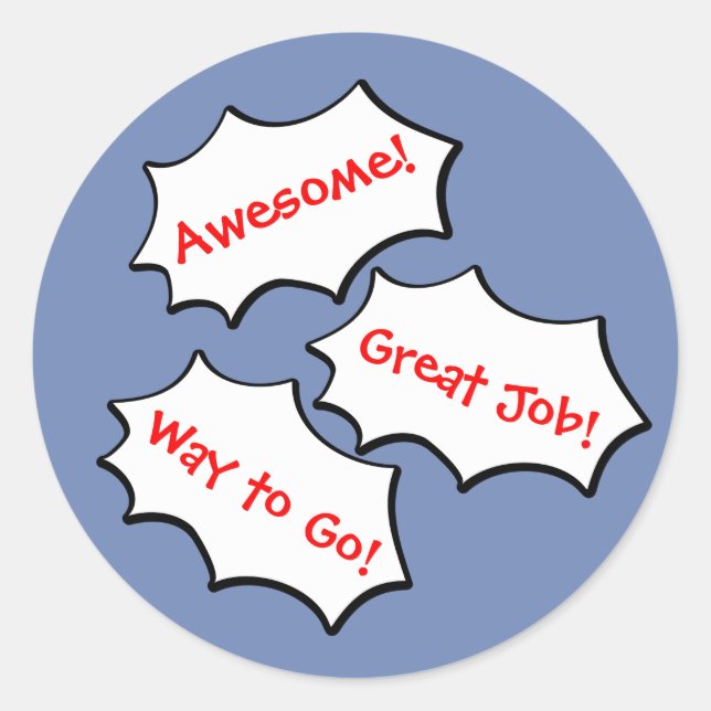 Rond Sticker génial (Devant)