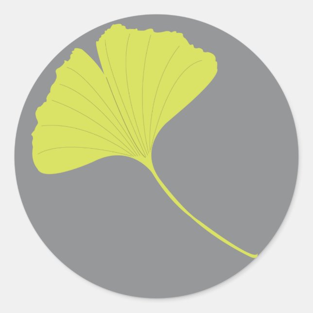 Rond Sticker Ginkgo (Devant)