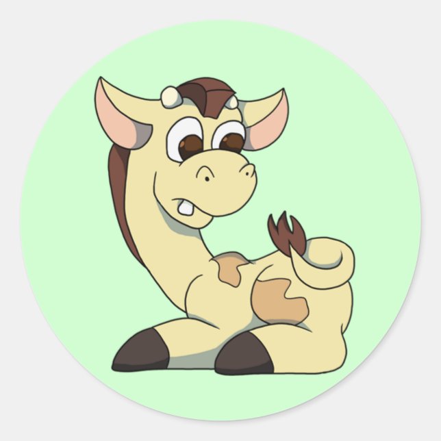 Rond Sticker Giraffe (Devant)