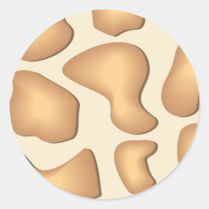 Rond Sticker Giraffe