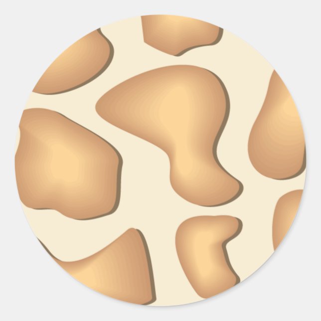 Rond Sticker Giraffe (Devant)