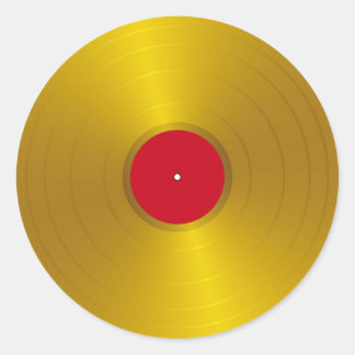 Rond Sticker Gold Record