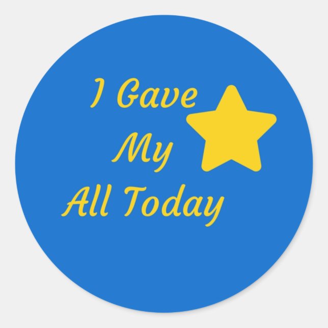 Rond Sticker Gold Star (Devant)