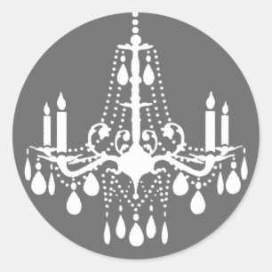 Rond Sticker Grand Ballroom (gris)