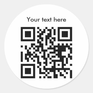 Rond Sticker (gros, texte personnalisé)
