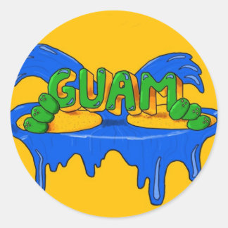 Rond Sticker Guam