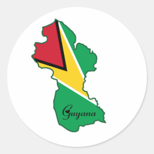 Rond Sticker Guyana